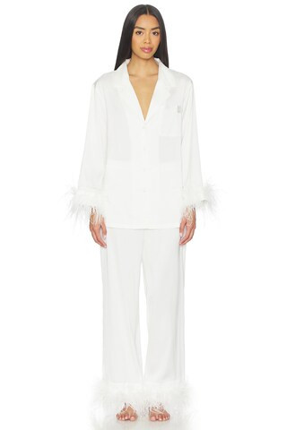 homebodii Seraphina Feather Lounge Set in White from Revolve.com | Revolve Clothing (Global)