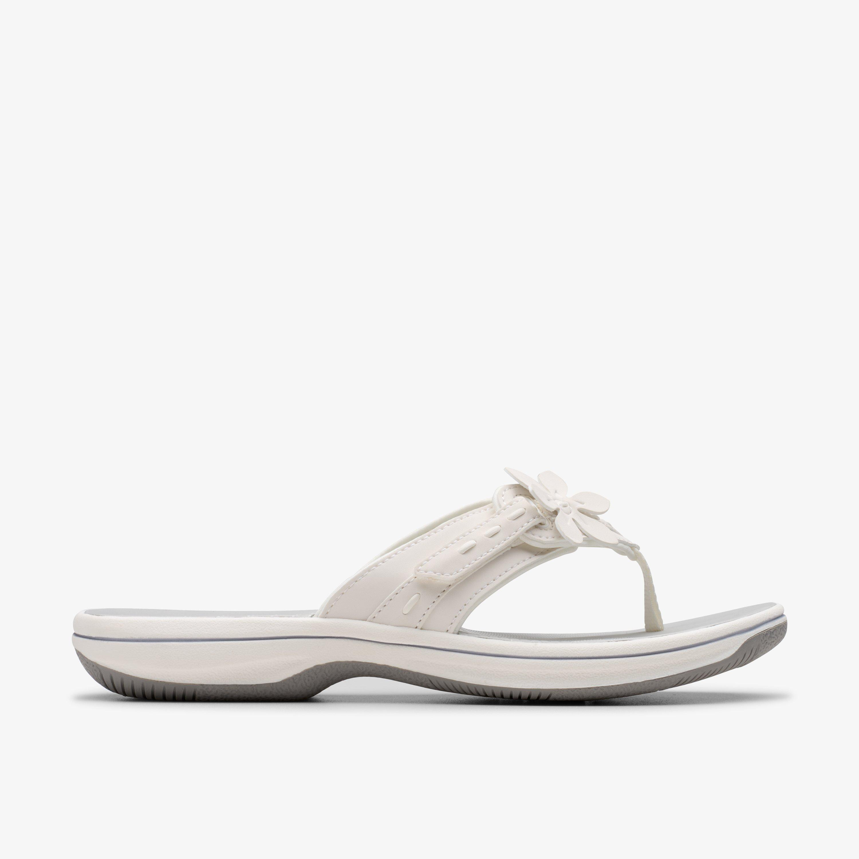 Women's Breeze Opal White Cloudsteppers\u2122 Flip Flops | Clarks | Clarks (US)