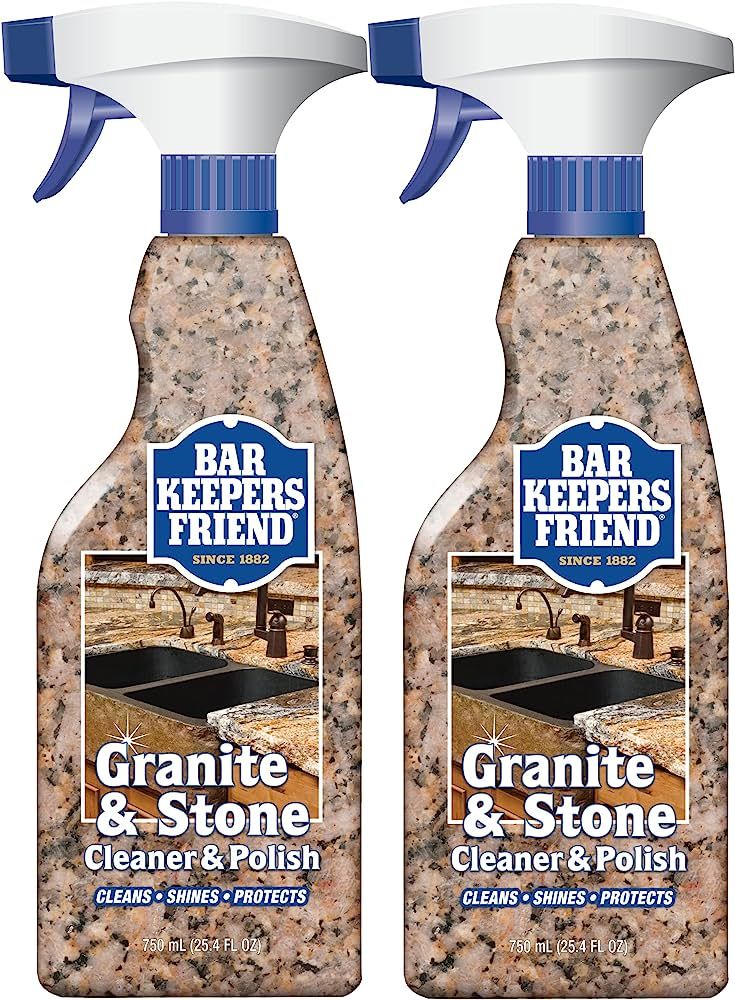 Bar Keepers Friend Granite & Stone Cleaner & Polish (25.4 oz) Granite Cleaner for Use on Natural,... | Amazon (US)