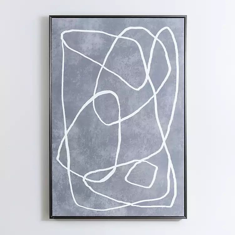 Mottled Gray Thoughts Framed Art Print | Kirkland's Home