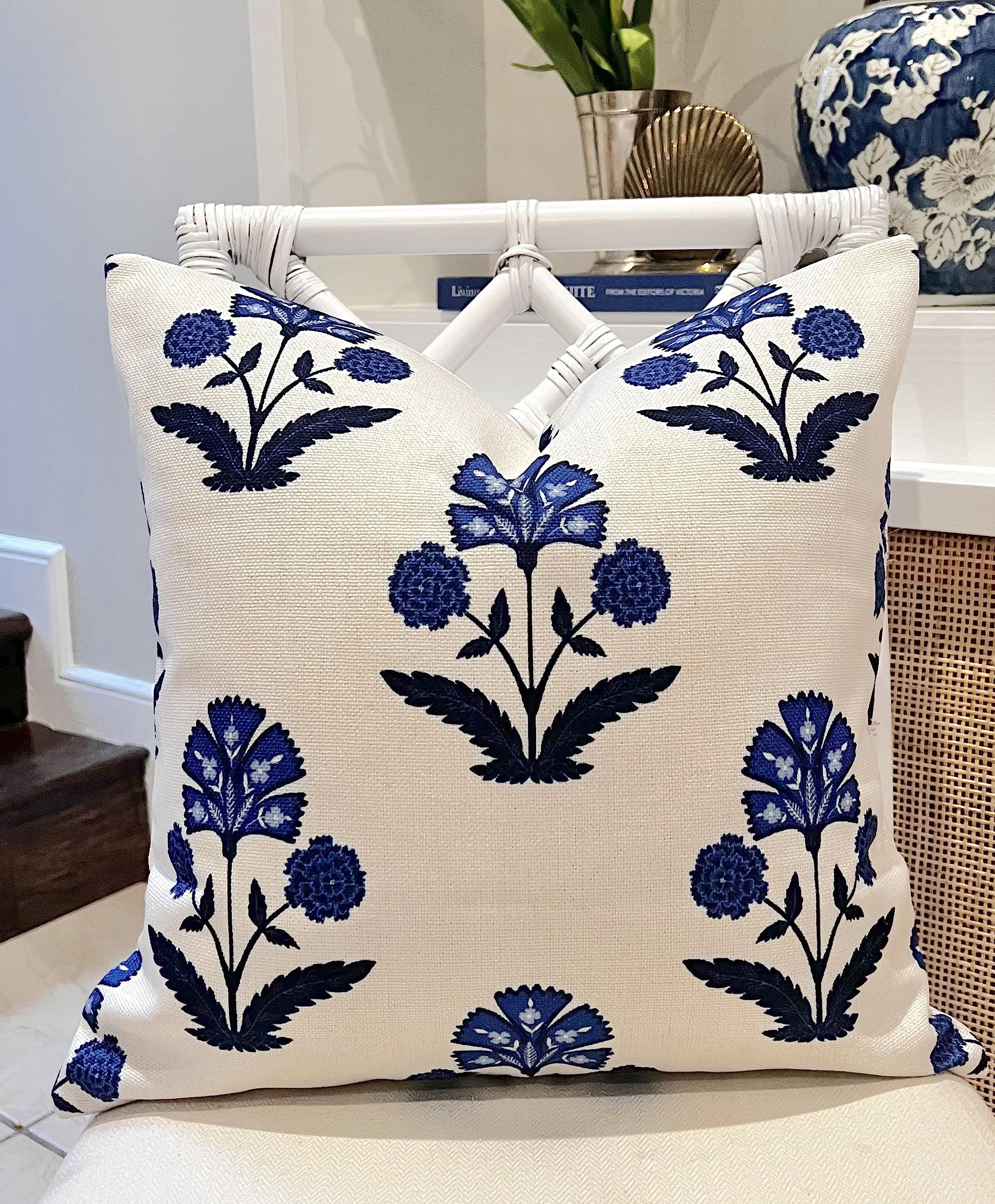 Jillien Harbor Coastal Grandmillennial Style Pillow Covers (Savannah) | Amazon (US)