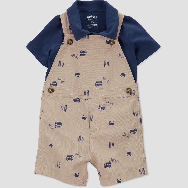 Carter's Just One You®️ Baby Boys' Camping Top & Bottom Set - Navy Blue | Target
