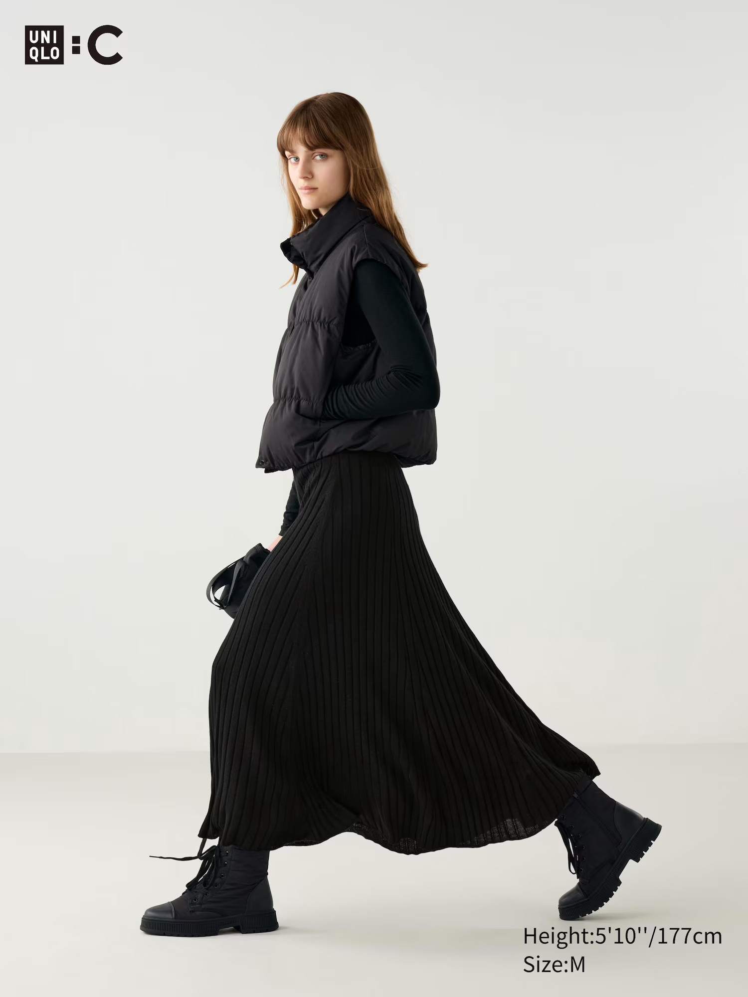 Geribde Rok van Merinowolmix | Uniqlo NL