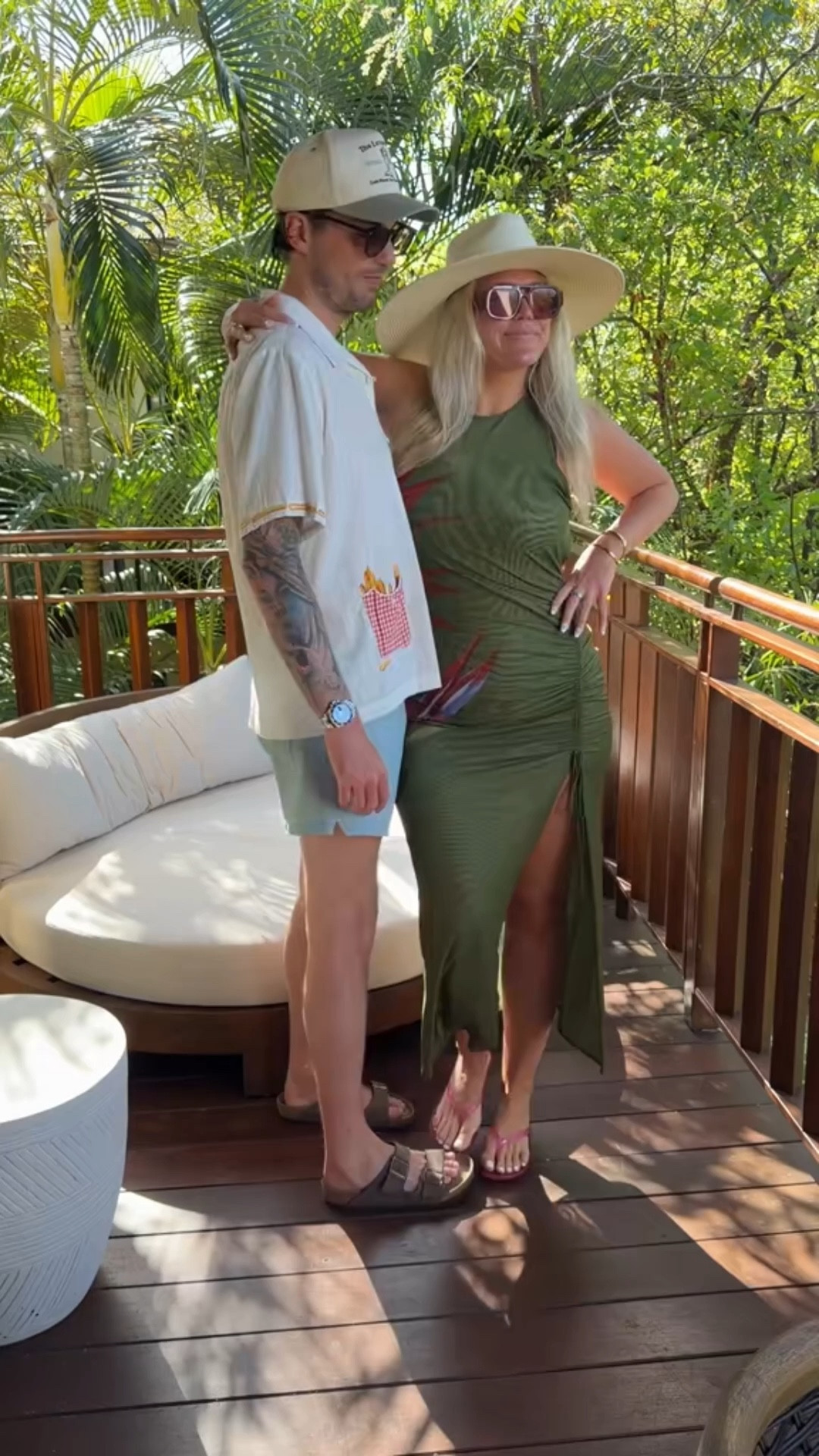 his & hers outfits for a pool day in mexico!

his hat is our brand (@shopblondeparty) and shirt is tombolo! linked everything else (or similar!) 🤍

#LTKMidsize #LTKMens #LTKTravel