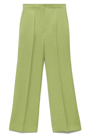 MANGO Straight Leg Suit Pants in Lime Green at Nordstrom Rack, Size 2 | Nordstrom Rack