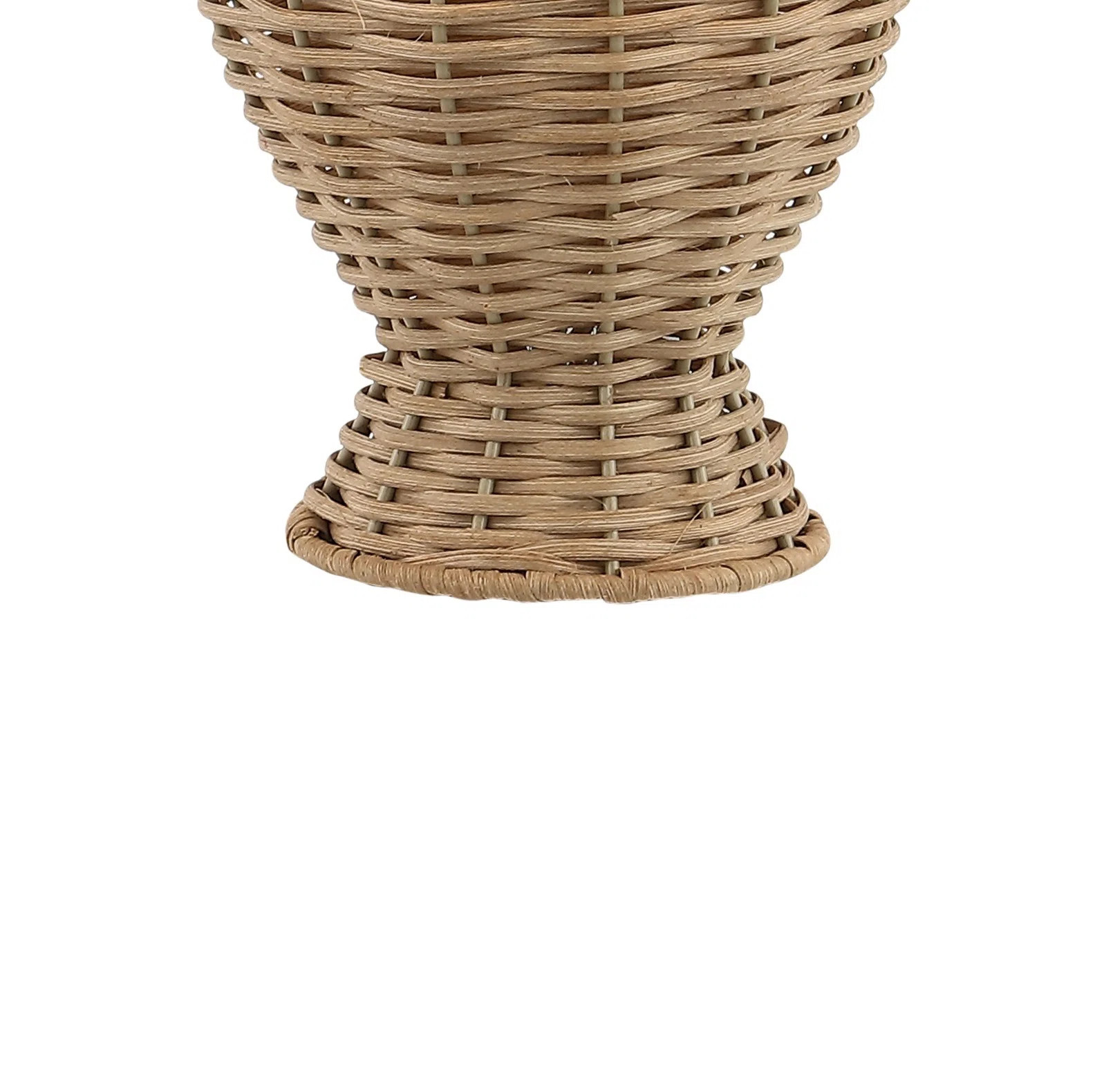 Rosecliff Heights Alahbasri Wicker 20.5"  Bohemian Rustic Iron LED Table Lamp, Natural/Beige & Re... | Wayfair North America