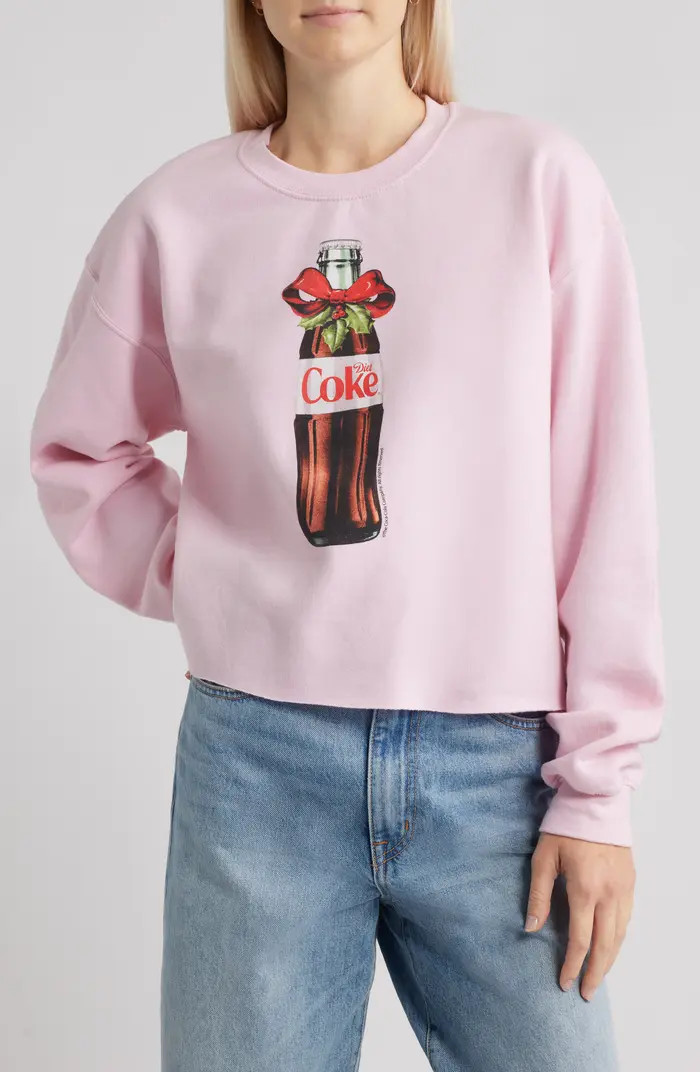 Junk Food Diet Coke Bottle Bow Fleece Sweatshirt | Nordstrom | Nordstrom