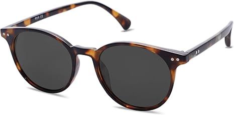Amazon.com: SOJOS Small Round Classic Polarized Sunglasses for Women Men Vintage Style UV400 Lens... | Amazon (US)