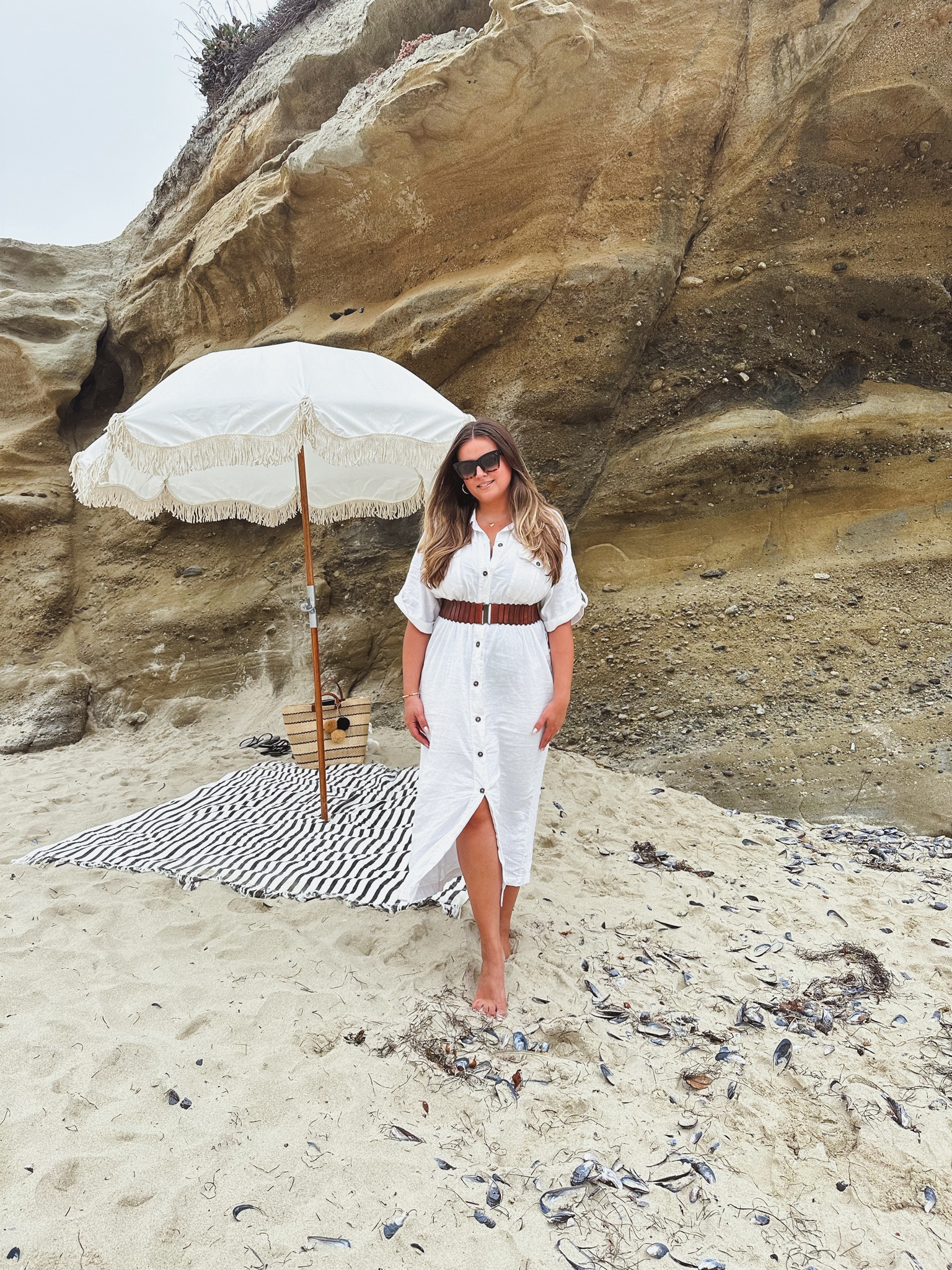 { beach setup 🐚🤍🐚 }