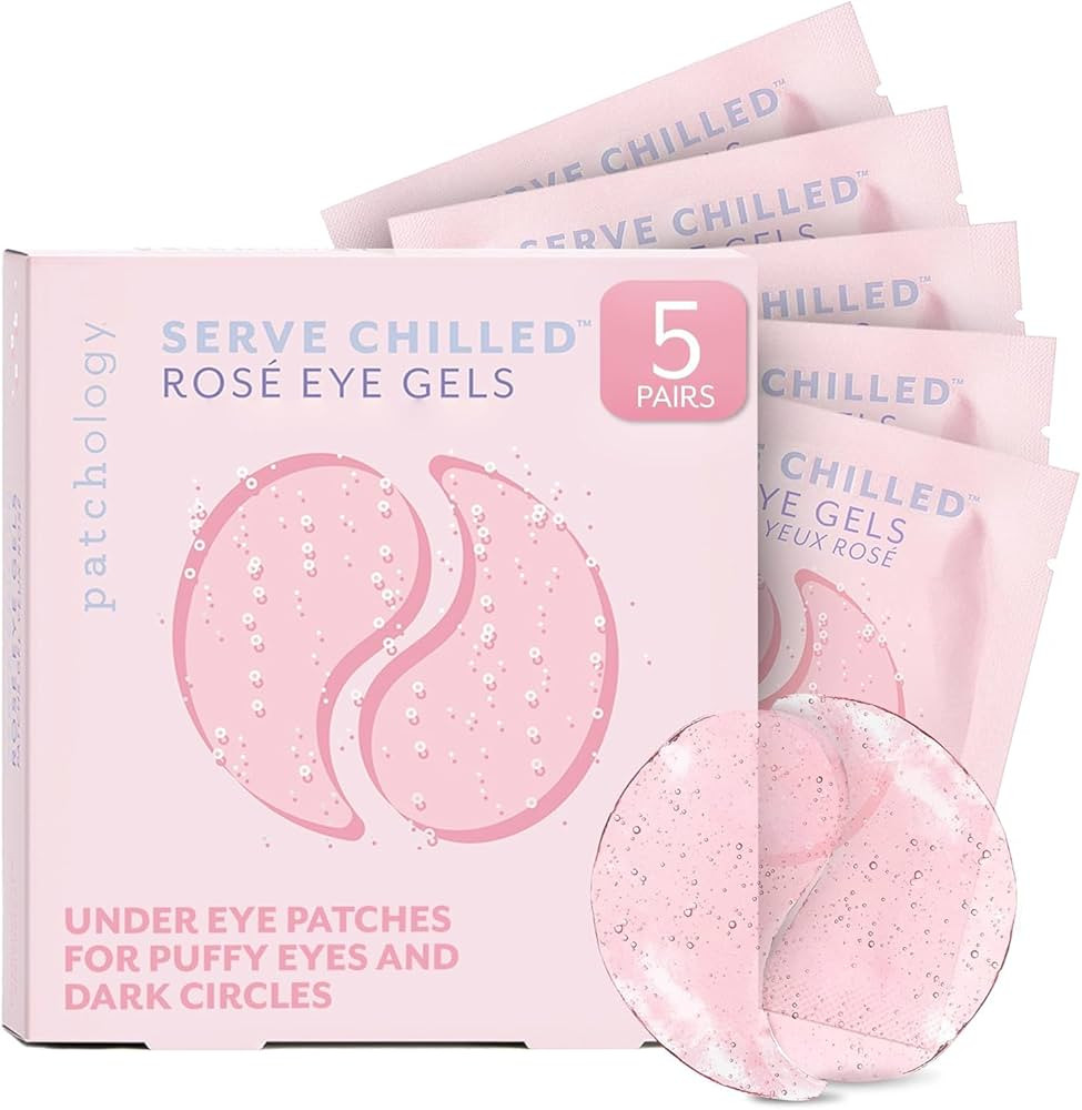 Patchology Serve Chilled Rosé Under Eye Patches for Puffy Eyes, Dark Circles & Wrinkles, Underey... | Amazon (US)