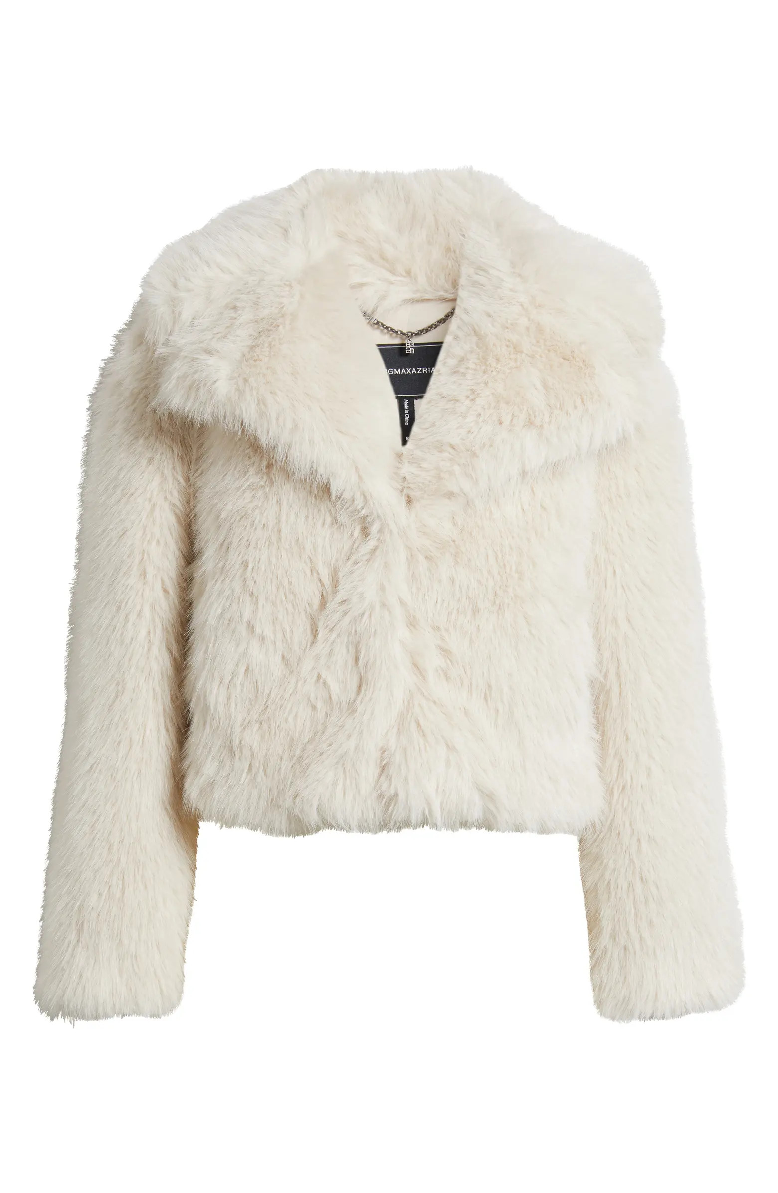 BCBG Max Azria Faux Fur Crop Jacket | Nordstrom | Nordstrom