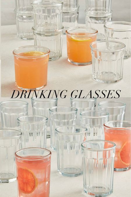 My daily drinking glasses. I love the way they are wide form top to bottom. You can also get the lids for them! These come single or in a set of 12. I have the large and the small  