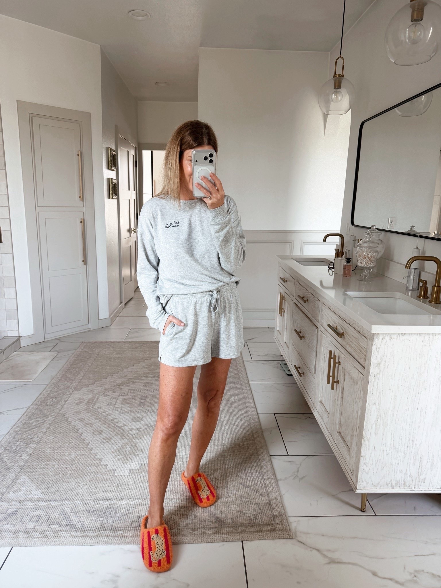 Cute lounge set under $30! These come in several colors and would make great graduation gifts 
Wearing a medium 

Comment SHOP below to receive a DM with the link to this post on my LTK ⬇ https://liketk.it/63GBs #ltkover40