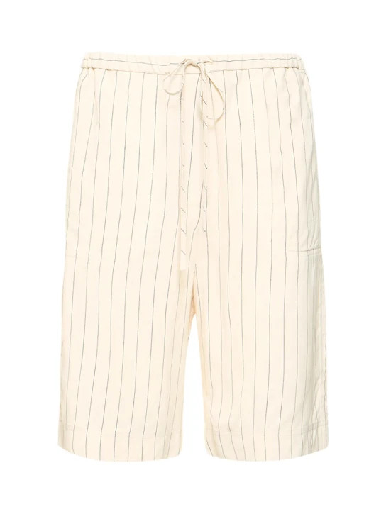 Short relaxed à fines rayures | Luisaviaroma
