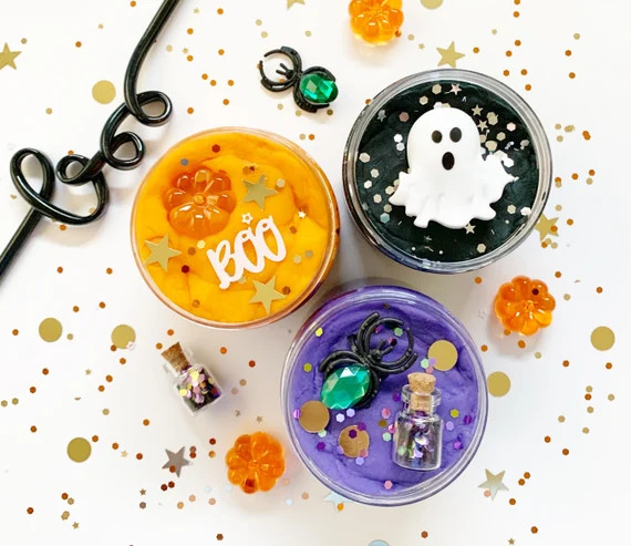 Spooktacular Play Dough Jars, Halloween Play Dough Jars, Play Dough Jars, Playdough Jars, Play Do... | Etsy (US)
