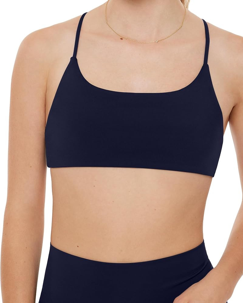 PAVOI ACTIVE Sports Bras for Women | Medium Support Scoop Neck Convertible Removable Pads Compres... | Amazon (US)