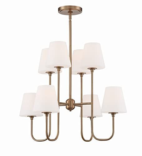 Crystorama Keenan 8 Light Vibrant Gold Chandelier | Amazon (US)