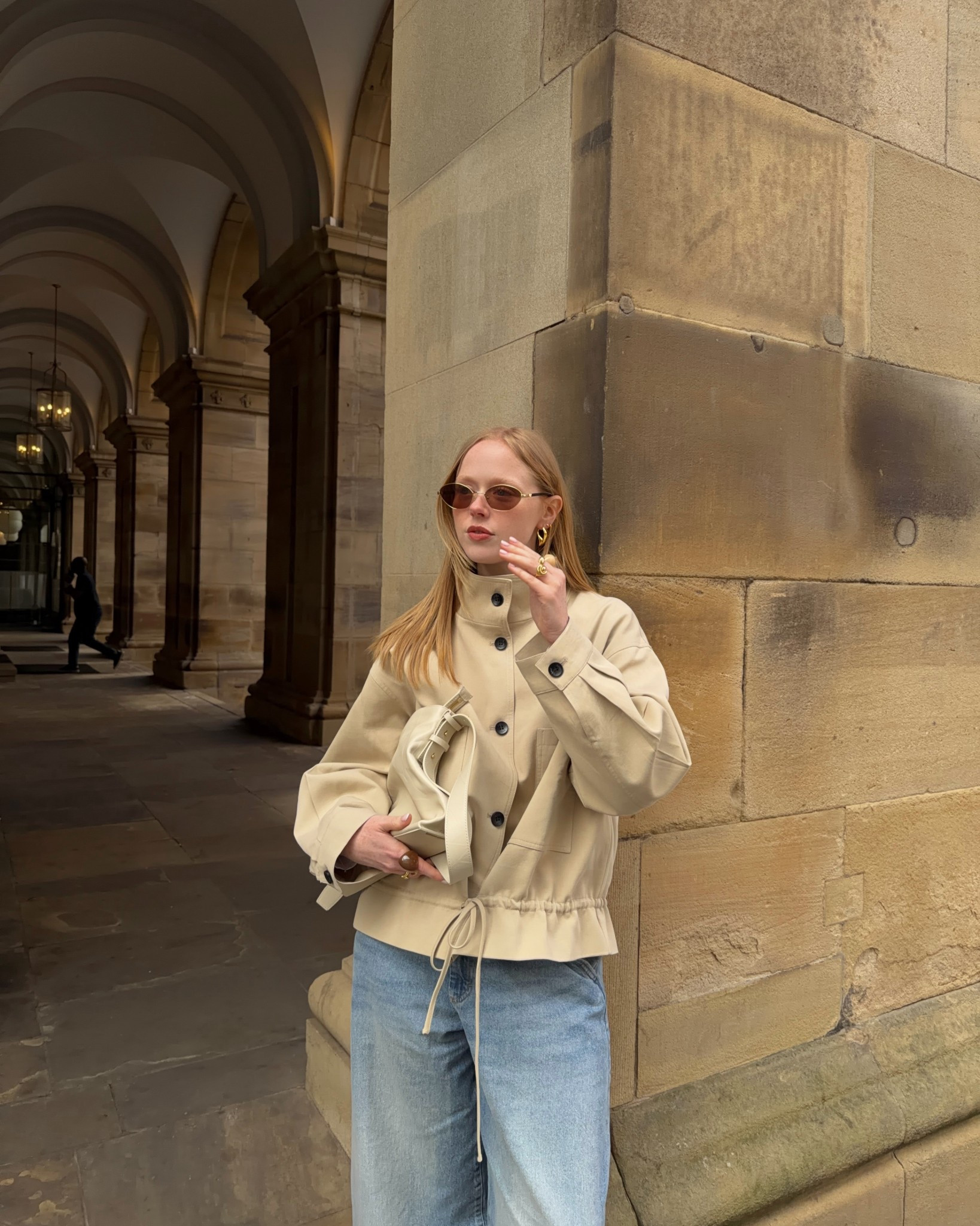 Beige High Neck Jacket, Funnel Neck Jacket, Spring Jacket 

#LTKeurope #LTKspring #LTKuk