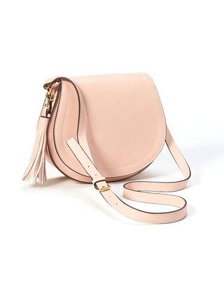 Old Navy Faux Leather Tassel Saddle Purse For Women Size One Size - Light pink | Old Navy US