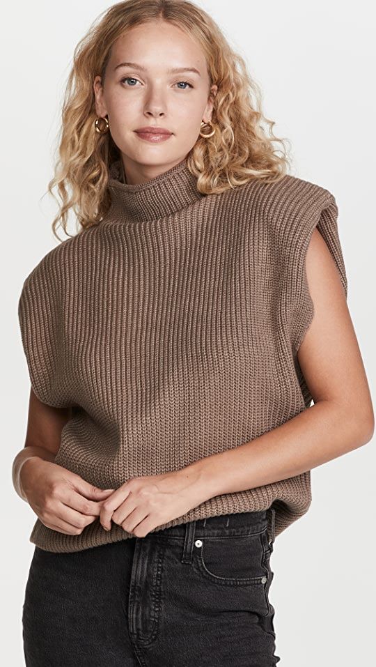 Sweater Pullover with Shoulder Pads | Shopbop