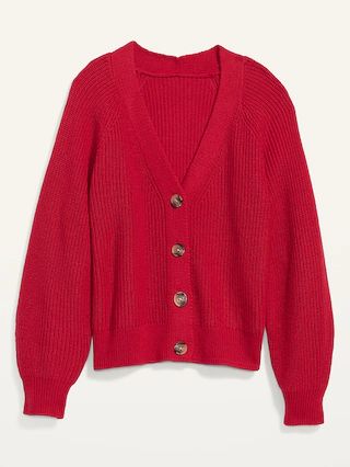 Shaker-Stitch Cardigan Sweater for Women | Old Navy (US)