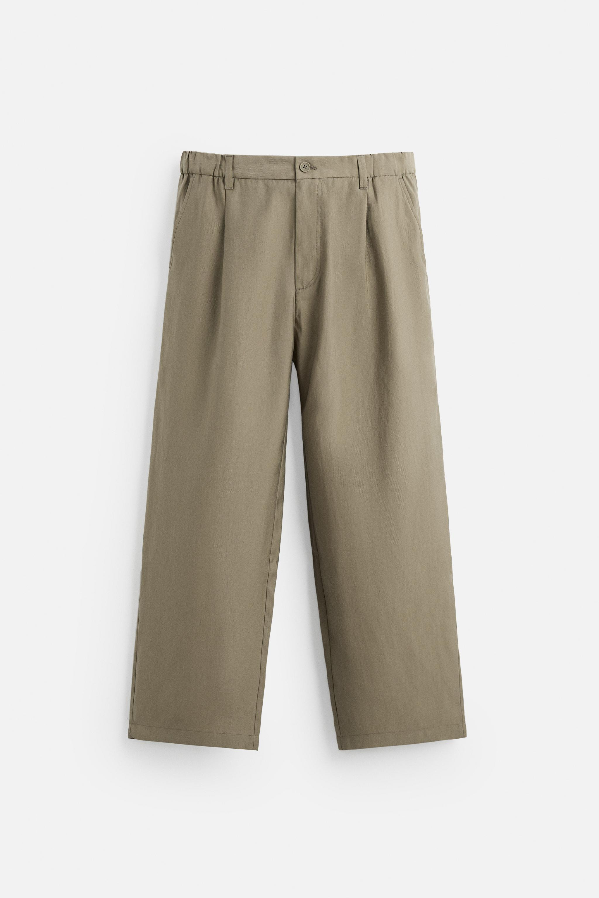 LYOCELL BLEND TROUSERS | Zara UK