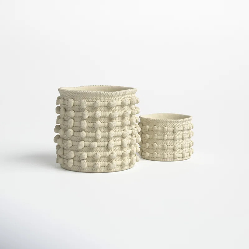 Mosley 2-Piece Cement Pot Planter Set (Set of {quantity}) | Wayfair North America