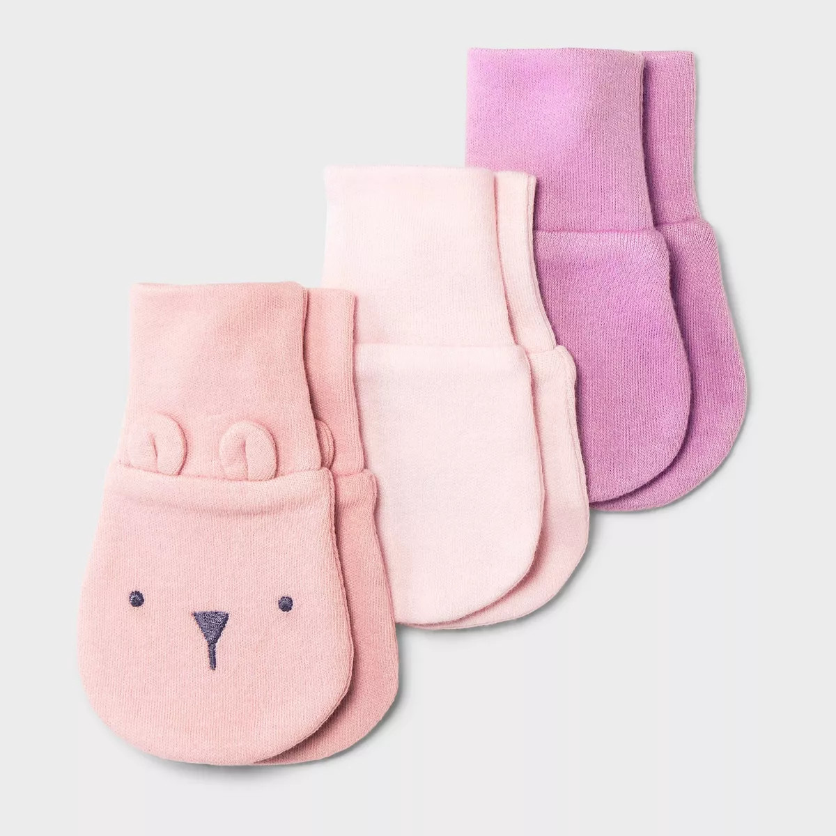 Baby Girls' 3pk Cotton Mittens - Cloud Island™ Pink | Target