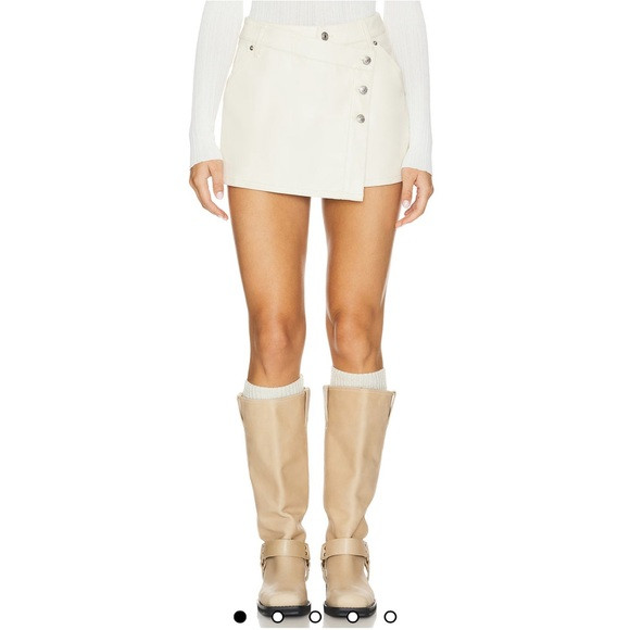 Free People Wynne Vegan Skirt in Bone | Poshmark