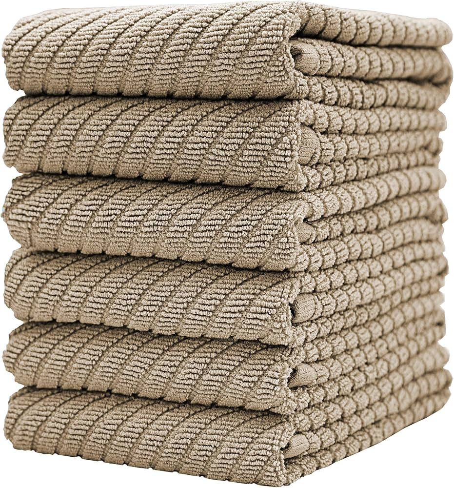 Premium Kitchen Towels (16”x 25”, 6 Pack) | Large Cotton Kitchen Hand Towels | Dish Towels | ... | Amazon (US)