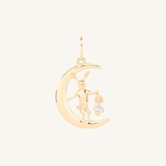 Like a Lune Bunny Charm, Gold | Catbird