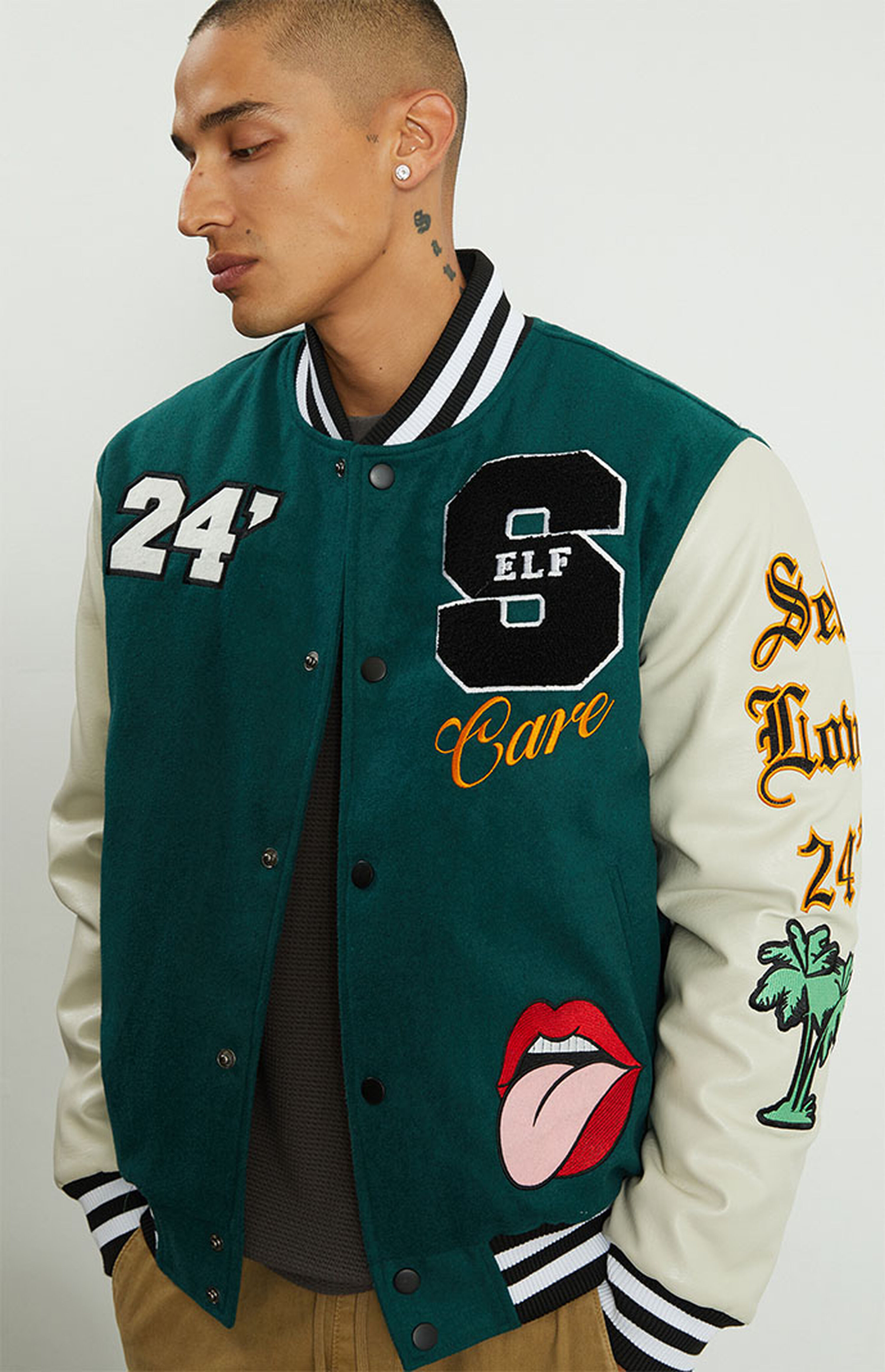PacSun Self-Care Varsity Jacket | PacSun