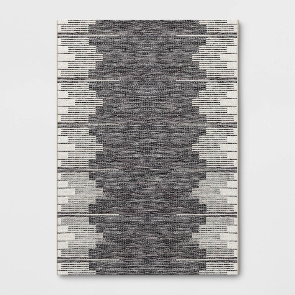5' x 7' Outdoor Rug Graphic Steps Black - Project 62 | Target