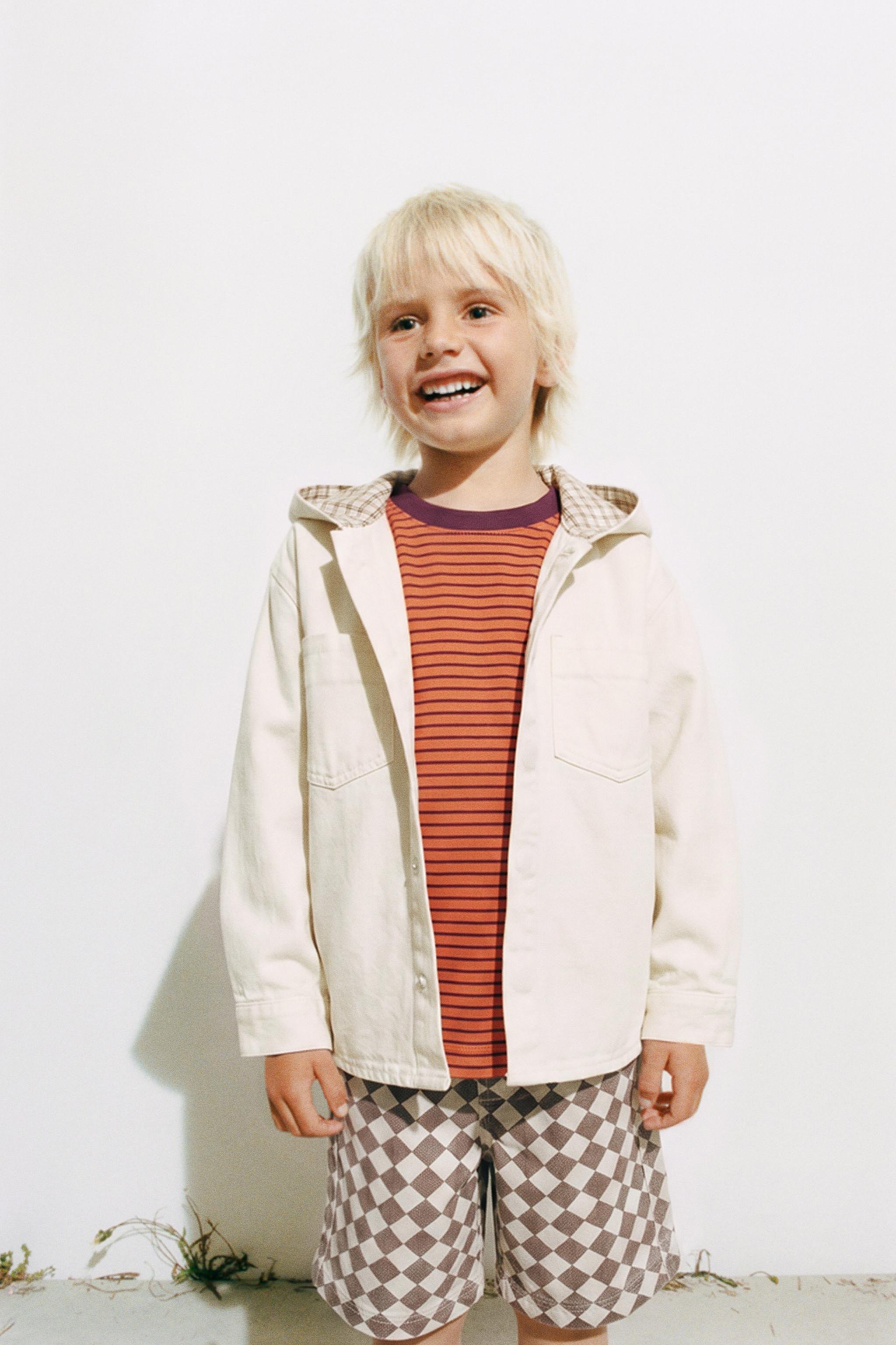 PLAID LINED TWILL OVERSHIRT | Zara US