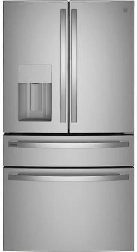 GE Profile 27.9 cu ft Smart Fingerprint Resistant French Door Refrigerator, Stainless Steel | Walmart (US)