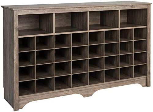 60 inch Shoe Cubby Console, Drifted Gray | Amazon (US)