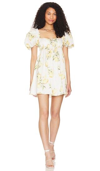 Candice Mini Dress in Yellow | Revolve Clothing (Global)