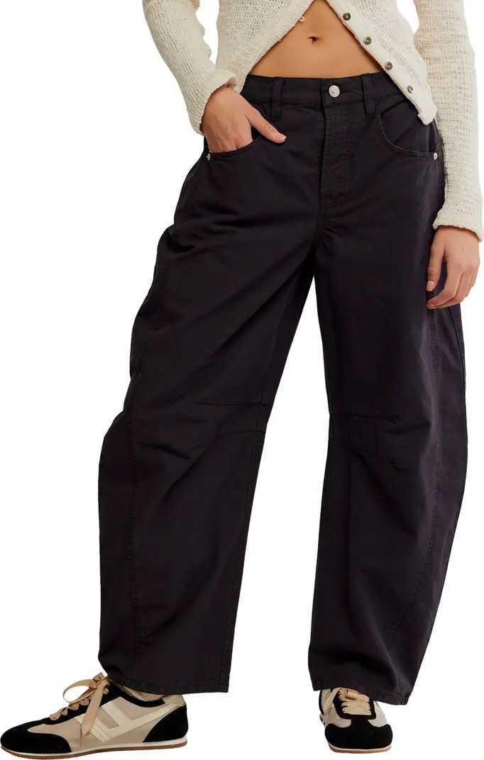 Free People Good Luck Barrel Leg Pants | Nordstromrack | Nordstrom Rack