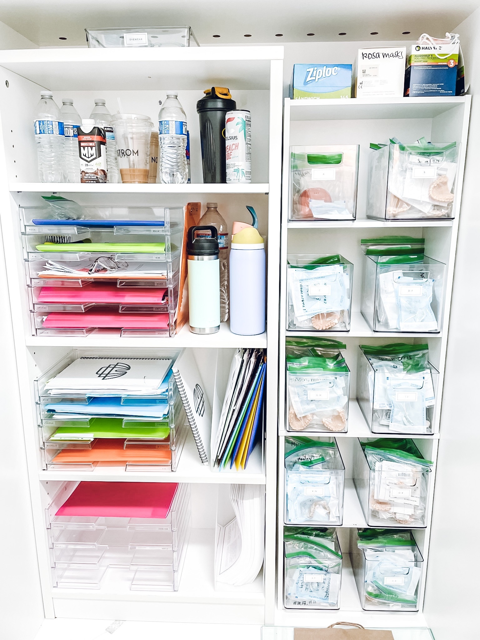 Storage organization✨ Like-It Landscape Letter Tray. THE HOME EDIT Narrow Pantry Bin. Bathroom Organizer Bin with Handles Clear - Brightroom.