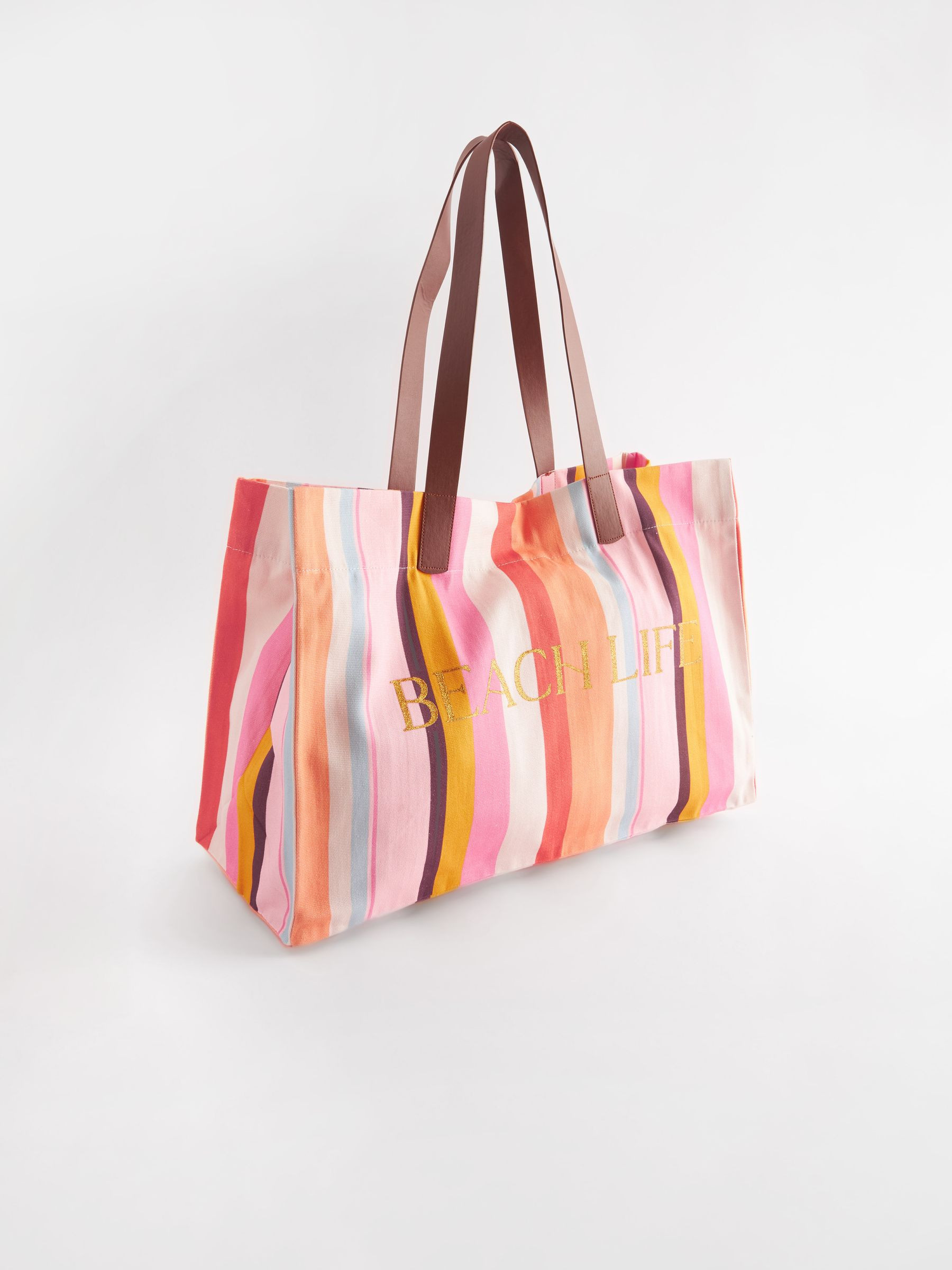 Next Multi Striped Beach Bag | Next US