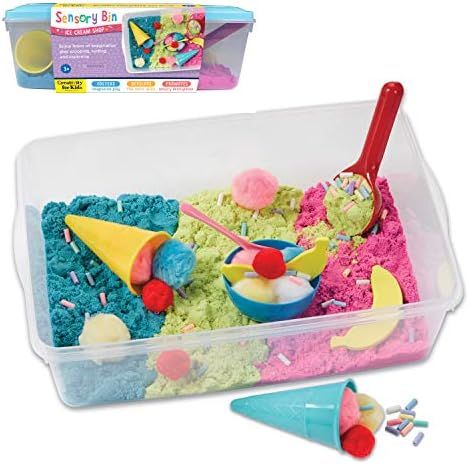 Creativity for Kids Sensory Bin: Ice Cream Shop Playset - Pretend Play, Early Learning for Girls ... | Amazon (US)