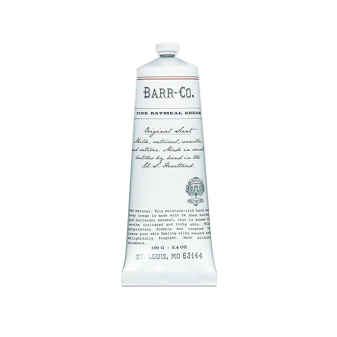 BARR-CO. Hand Cream Original Scent, Tranquil Milky Scent with Oat, Vanilla & Vetiver, Hand Cream ... | Amazon (US)