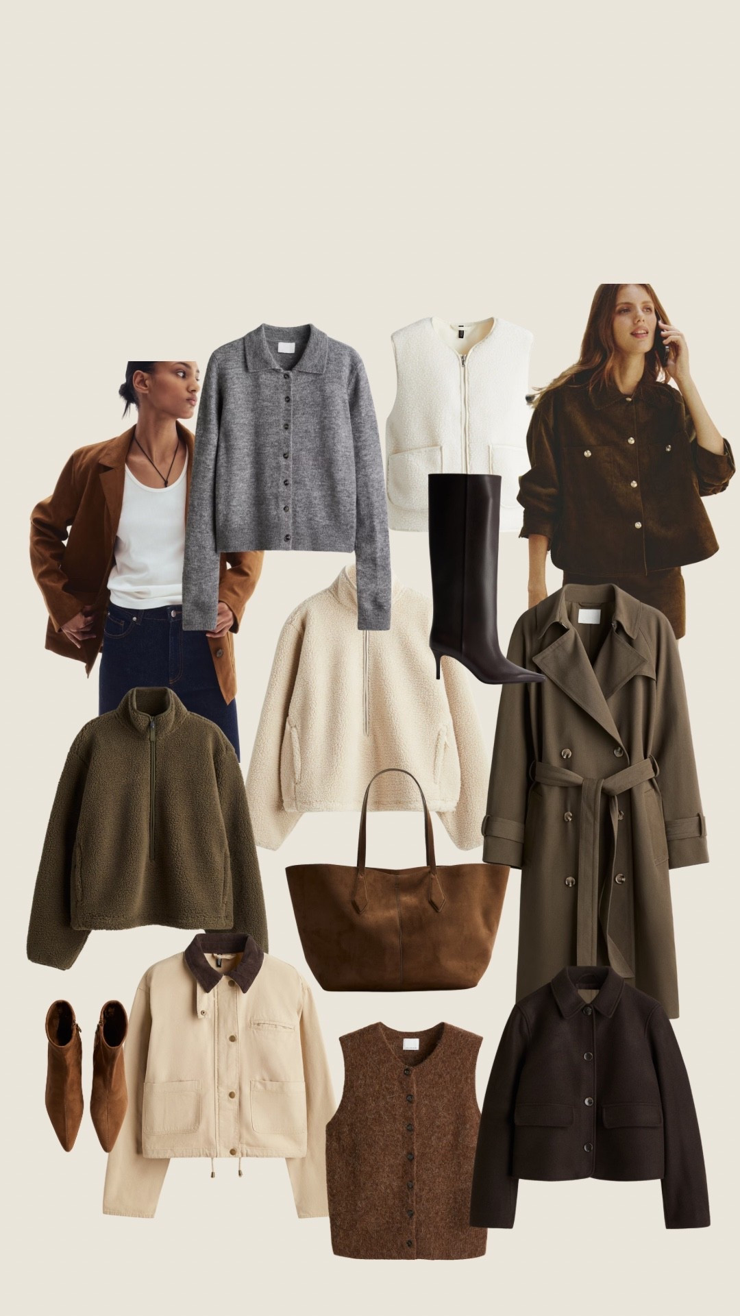 H&M new in 🫶🏼🤎 all the autumn vibes 

Autumn, teddy fleece, suede, knee high boots, trench coat, brown, grey knit

#LTKuk #LTKeurope #LTKautumn