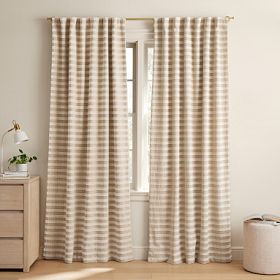 Heritage Strip Blackout Curtain, Set of 2 | Pottery Barn Teen