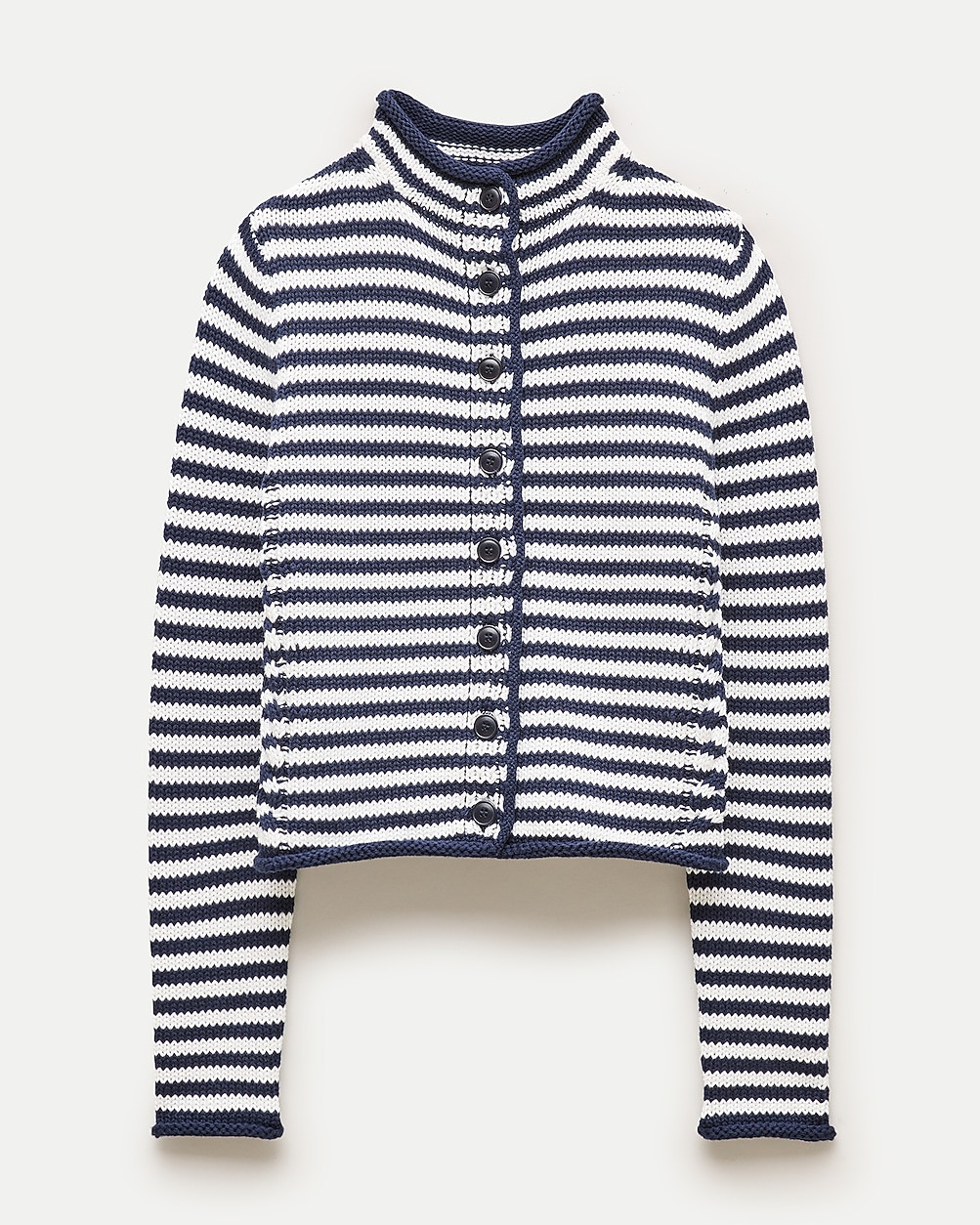 Rollneck\u2122 reversible cardigan in stripe | J. Crew US