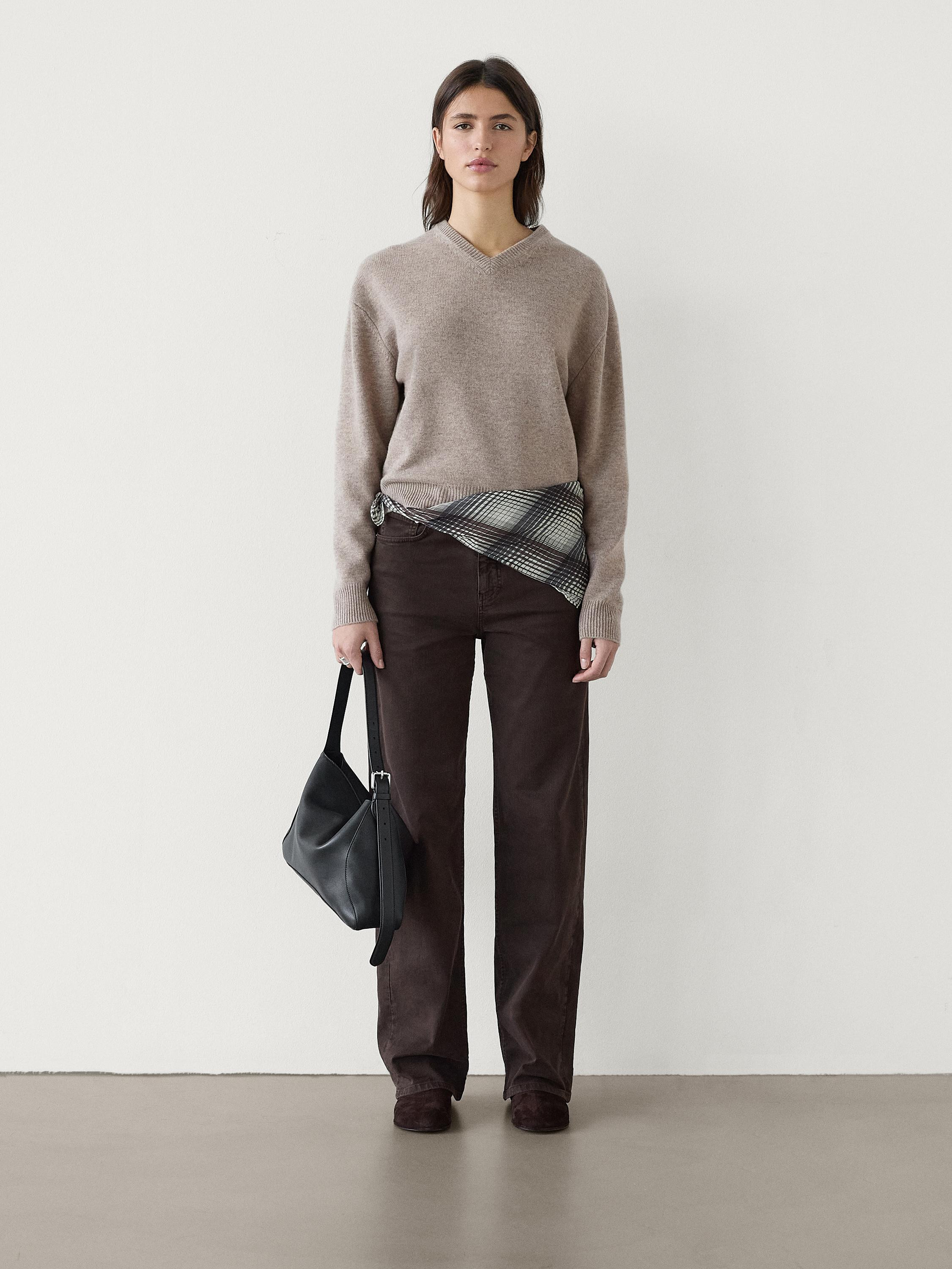 100% wool knit sweater | Massimo Dutti UK