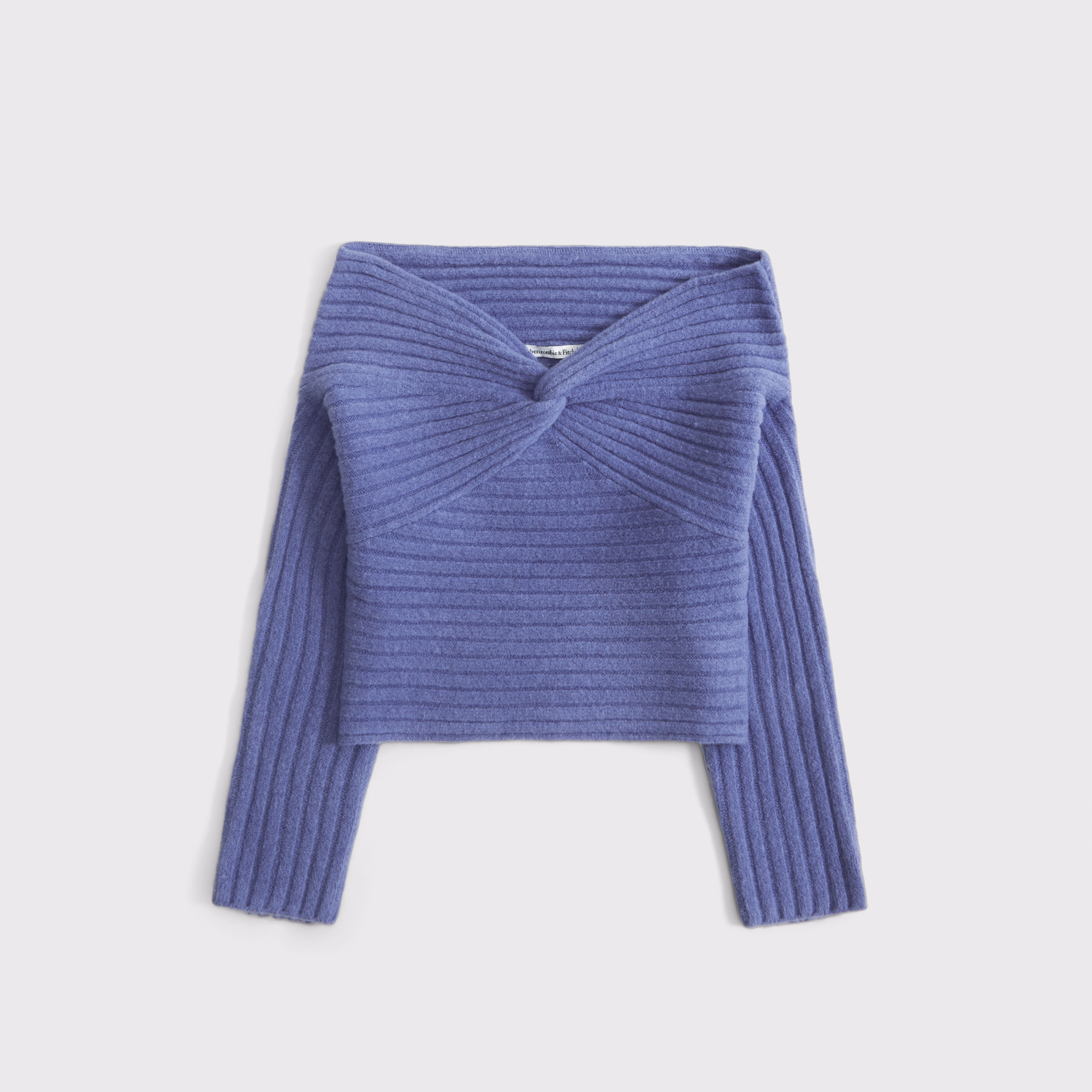 Off-The-Shoulder Twist Sweater | Abercrombie & Fitch (US)