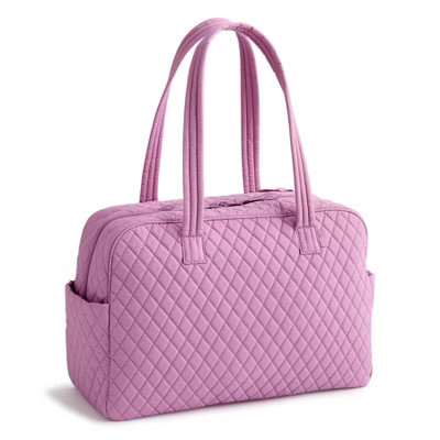 Vera Bradley Women's Outlet Cotton Weekender Travel Bag Smoky Grape | Target