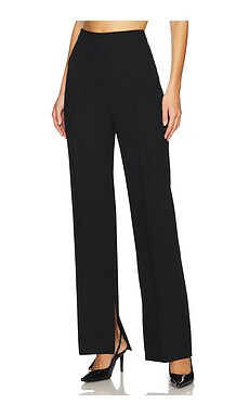 Shona Joy Irena Pintuck Straight Leg Pant in Black from Revolve.com | Revolve Clothing (Global)