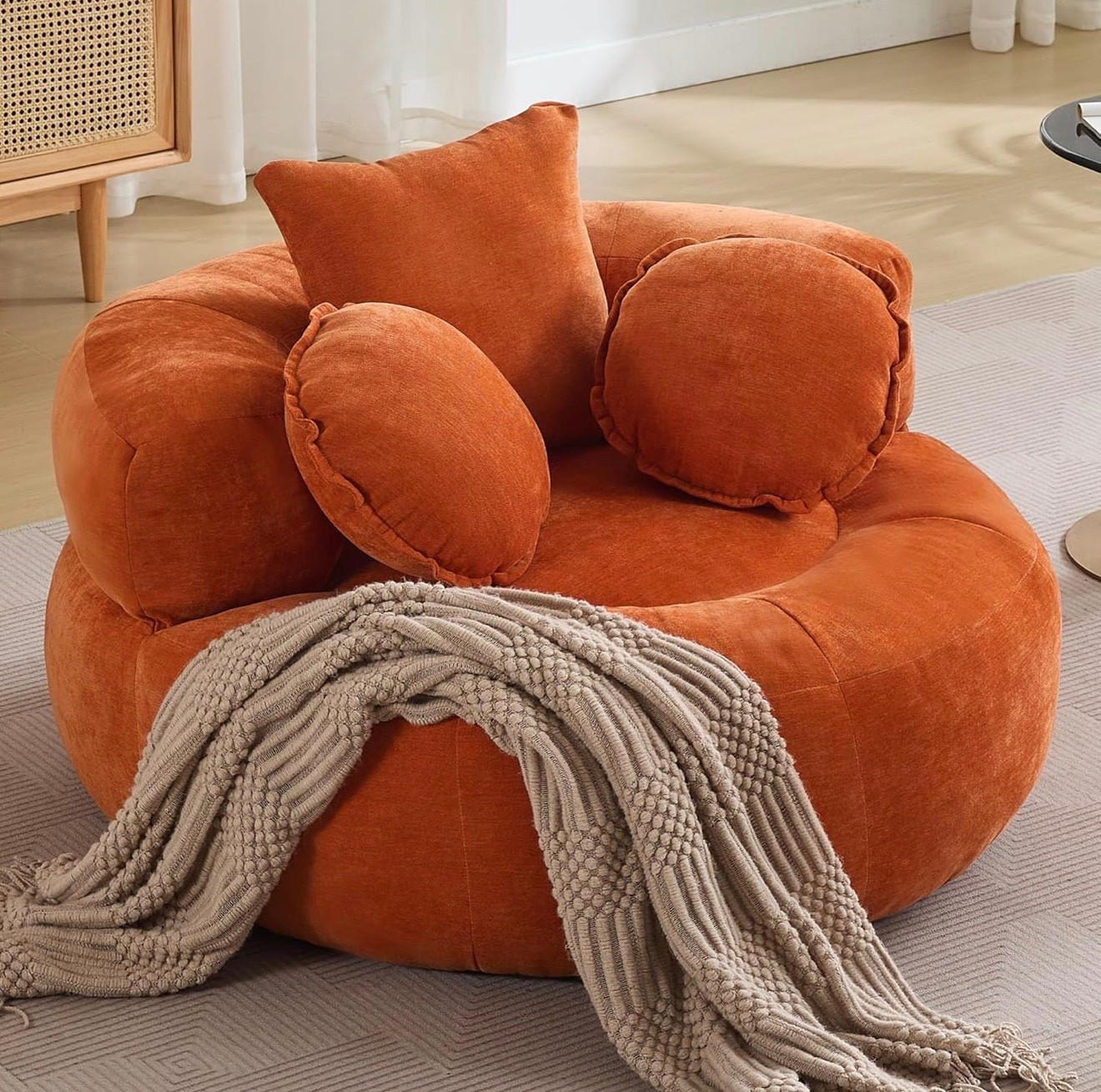 Orange plush chair from Hot Girl HQ 🧡 
#LTKBedroom

#LTKHome